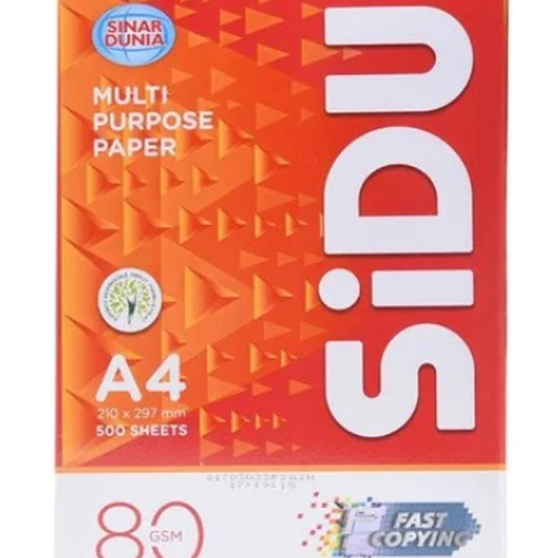 Kertas HVS A4 80gr SIDU 