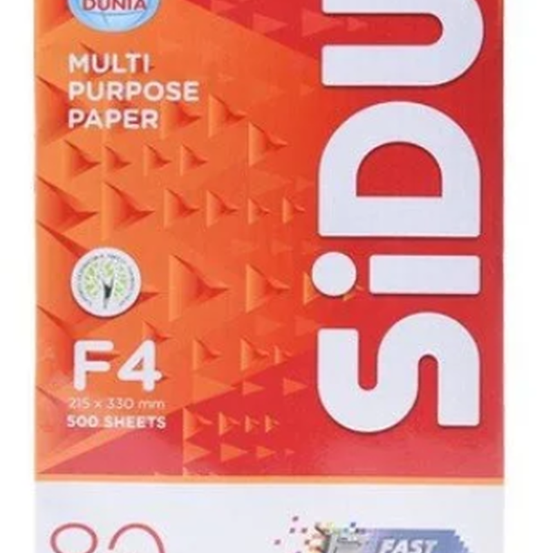 Kertas HVS F4 (Folio) 80gr SIDU 