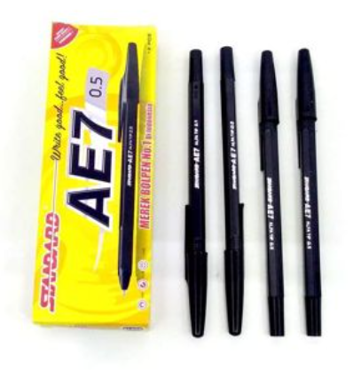 Pulpen Jendela Hitam (Ballpoint Standar) STANDARD 