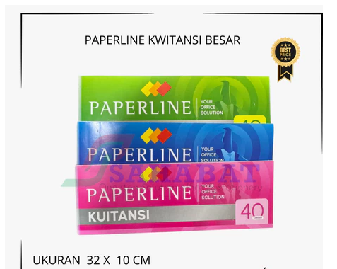 Buku Kuitansi Ukuran Besar PAPERLINE 