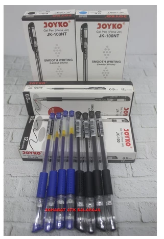 Pulpen Gel Tinta Hitam 0.5mm PULPEN GEL HITAM 0.5MM JK 100 SN 