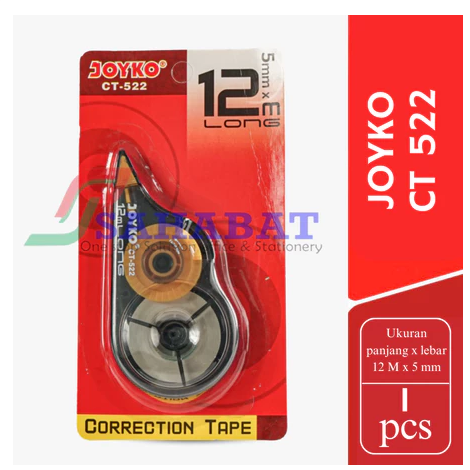 Correction Tape (Tipe-X Kertas) JOYKO CT 522