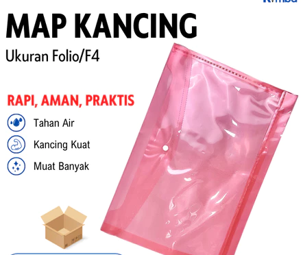 Stopmap Plastik Kancing (Button Folder F4) STOPMAP PLASTIK KANCING ESBE (F4)